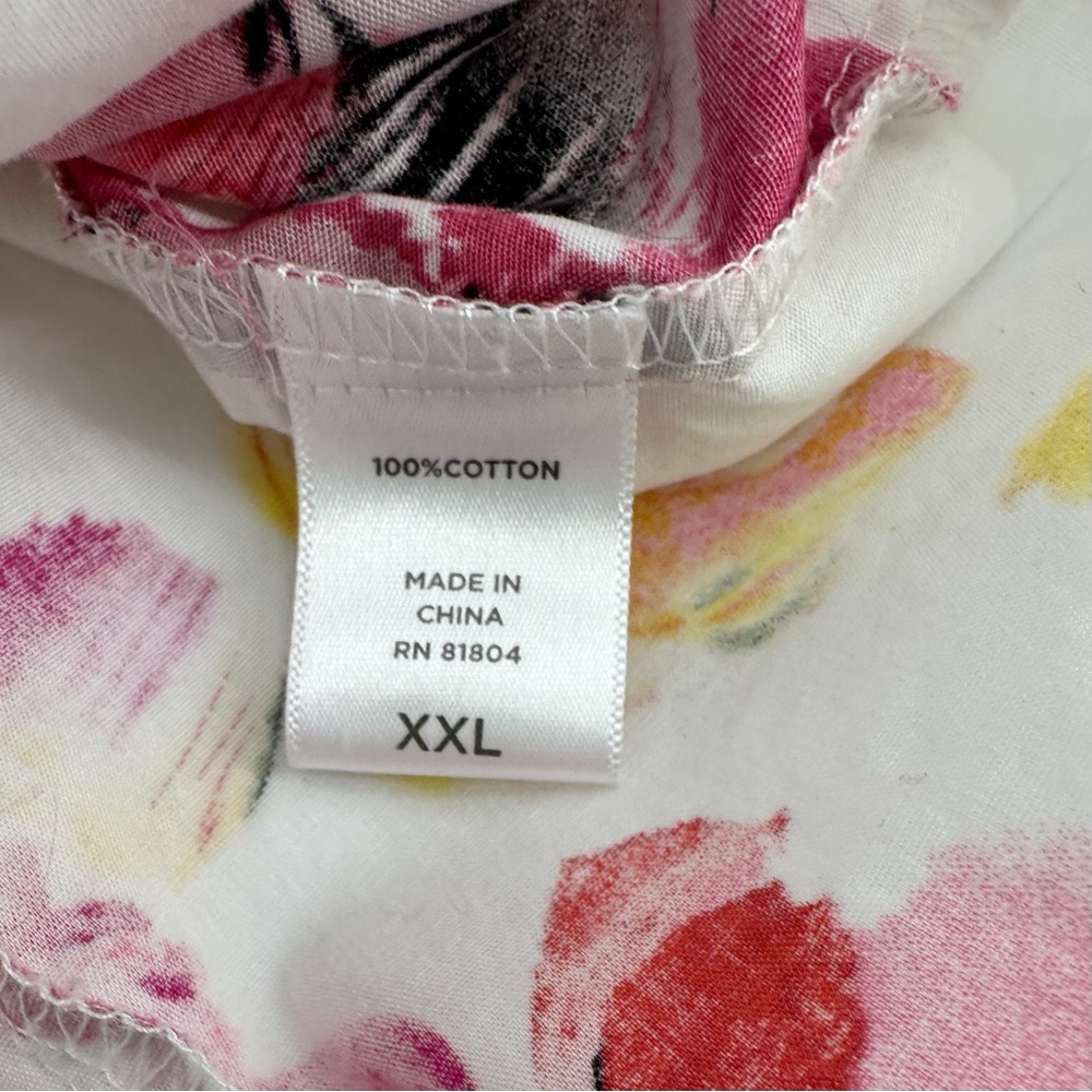 Fairhope Blouse Women’s XXL Pink Floral Ruffle Sleeve Braid Spring Top Feminine - Picture 6 of 15